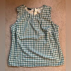 NEW NWT Talbots Womens Sleeveless Blouse Fully Lined Size M Retail $69.50